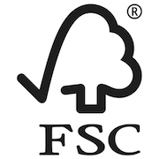 FSC-Logo, steht für verantwortungsvolle Waldwirtschaft.