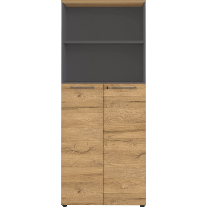 Artikelbild 7 für GERMANIA Regalschrank Agenda Home, 4236-564 grafit, grandson-eiche 80,0 x 40,0 x 197,0 cm, 1 St., Artikelnummer 121562