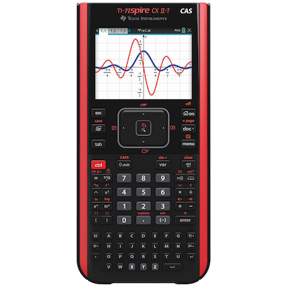 Artikelbild für TEXAS INSTRUMENTS TI-Nspire CX II-T CAS Grafikrechner schwarz/rot, Artikelnummer 141483