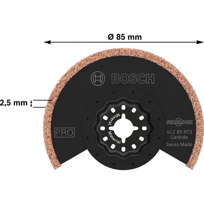 Artikelbild 6 für BOSCH PRO ACZ 85 RT3 Segmentsägeblatt 85,0 mm, 1 St., Artikelnummer 490419