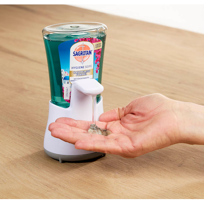 Artikelbild 2 für SAGROTAN® NO-TOUCH Flüssigseife im Spender 250 ml, Artikelnummer 535108