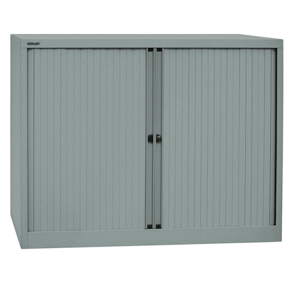 Artikelbild für BISLEY Rollladenschrank silber 2 Fachböden 120,0 x 43,0 x 103,0 cm, Artikelnummer 924233
