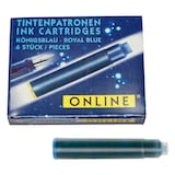 Artikelbild 1 für ONLINE® Tintenpatronen für Füller 17113/12 königsblau, 6 St., Artikelnummer 283814