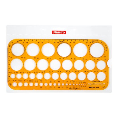 Artikelbild 2 für ARISTO Zeichenschablone orange, Artikelnummer 144026