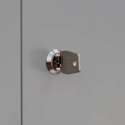 Artikelbild 6 für LÜLLMANN Schließfachschrank anthrazit, lichtgrau 520338, 9 Schließfächer 88,5 x 50,0 x 180,0 cm, Artikelnummer 185866