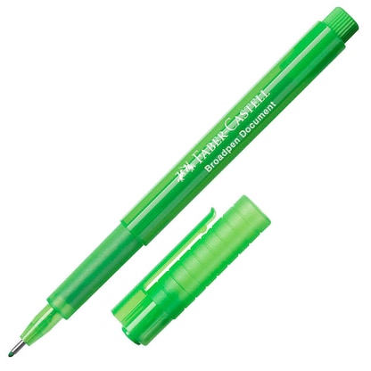 Artikelbild für FABER-CASTELL Broadpen Document 1554 Fineliner grün 0,8 mm, 1 St., Artikelnummer 602522