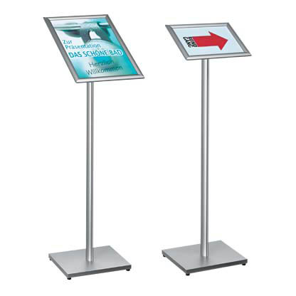 Artikelbild 7 für Showdown® Displays Infoständer silber DIN A4 30,0 x 29,2 x 108,0 cm, 1 St., Artikelnummer 893735