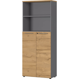 Artikelbild 1 für GERMANIA Regalschrank Agenda Home, 4236-564 grafit, grandson-eiche 80,0 x 40,0 x 197,0 cm, 1 St., Artikelnummer 121562