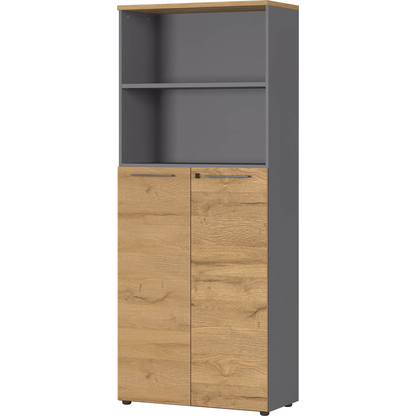 Artikelbild für GERMANIA Regalschrank Agenda Home, 4236-564 grafit, grandson-eiche 80,0 x 40,0 x 197,0 cm, 1 St., Artikelnummer 121562