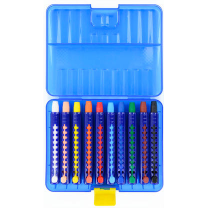 Artikelbild 4 für EBERHARD FABER Wachsmalstifte farbsortiert, 10 St., Artikelnummer 252074