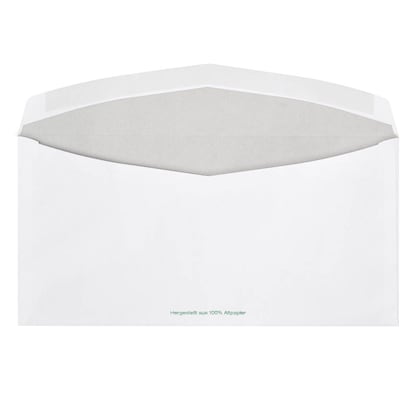 Artikelbild 2 für ÖKI Kuvertierhüllen Natur DIN lang+ ohne Fenster recycling-weiß nassklebend 1.000 St., Artikelnummer 337559