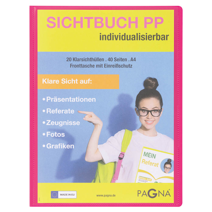 Artikelbild für PAGNA School Sichtbuch DIN A4, 20 Hüllen dunkelrosa, 1 St., Artikelnummer 609299