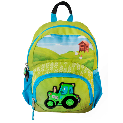 Artikelbild für DONAU Kindergartenrucksack Traktor Kunstfaser blau/grün, Artikelnummer 694579