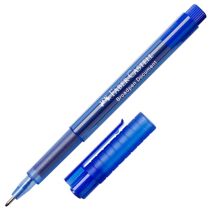 Artikelbild für FABER-CASTELL Broadpen Document 1554 Fineliner blau 0,8 mm, 1 St., Artikelnummer 819553