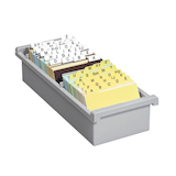 Artikelbild 1 für HAN Karteikasten DIN A7 für 1.300 Karteikarten grau ohne Deckel, Artikelnummer 184150