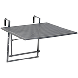 Artikelbild 1 für greemotion Toulouse Balkonhängetisch quadratisch Stahl grau 70,0 x 88,0 x 47,0 - 79,0 cm, 1 St., Artikelnummer 730947