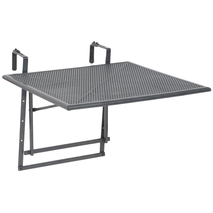 Artikelbild für greemotion Toulouse Balkonhängetisch quadratisch Stahl grau 70,0 x 88,0 x 47,0 - 79,0 cm, 1 St., Artikelnummer 730947