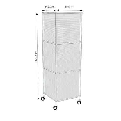 Artikelbild 5 für viasit SAM System4Schallschutz-Modul Stahlrohr verchromt, Lochblech lackiert, Artikelnummer 448276