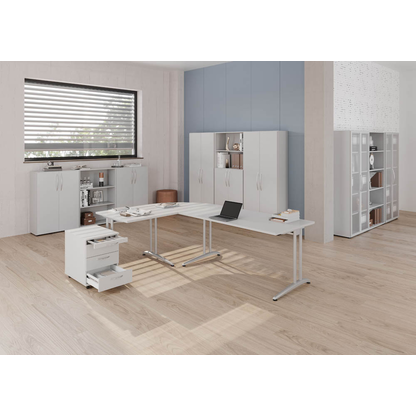 Artikelbild 9 für HAMMERBACHER Altus Büromöbel-Set lichtgrau, Artikelnummer 592998