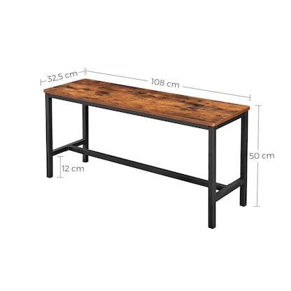 Artikelbild 4 für VASAGLE Sitzbänke KTB33X braun Holz 108,0 cm, 2 St., Artikelnummer 291847