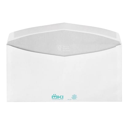 Artikelbild 2 für ÖKI Kuvertierhüllen Natur DIN lang+ mit Fenster recycling-weiß nassklebend 1.000 St., Artikelnummer 337566