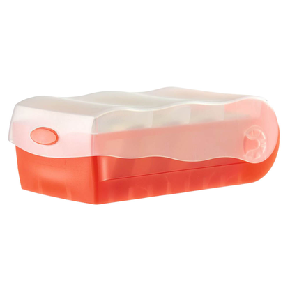 Artikelbild 2 für HAN Croco Karteikasten DIN A7 für 900 Karteikarten rot mit Deckel, Artikelnummer 572723