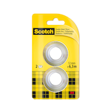 Artikelbild 1 für Scotch doppelseitiges Klebeband 12,0 mm x 6,3 m, 2 Rollen, Artikelnummer 146524