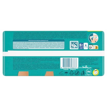 Artikelbild 9 für Pampers® Windeln baby-dry™ BIG PACK Gr. 5+ (12-17 kg) für Babys und Kleinkinder, 50 St., Artikelnummer 585319