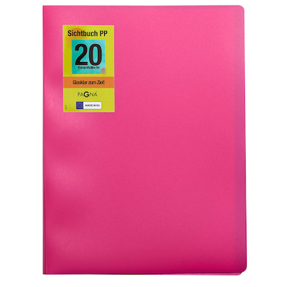 Artikelbild 4 für PAGNA School Sichtbuch DIN A4, 20 Hüllen dunkelrosa, 1 St., Artikelnummer 609261