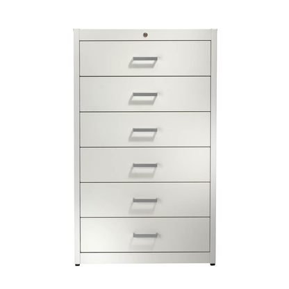 Artikelbild 4 für mauser client entry Karteischrank lichtgrau 6 Schubladen 80,0 x 60,0 x 135,0 cm, 1 St., Artikelnummer 259426