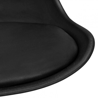 Artikelbild 4 für AMSTYLE Esszimmerstuhl SPM2.004 schwarz Kunststoff, 1 St., Artikelnummer 976050