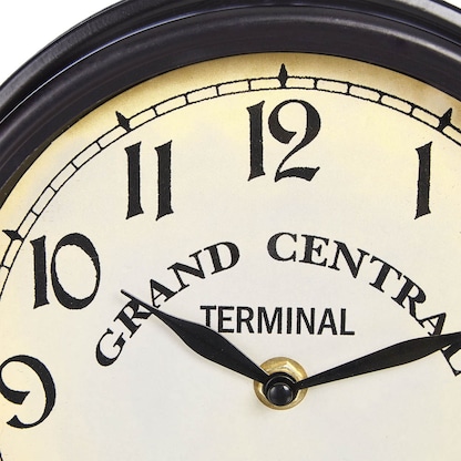 Artikelbild 7 für relaxdays Wanduhr beige schwarz Eisen 35,0 x 35,0 cm, Ø 22,0 cm, Artikelnummer 472132