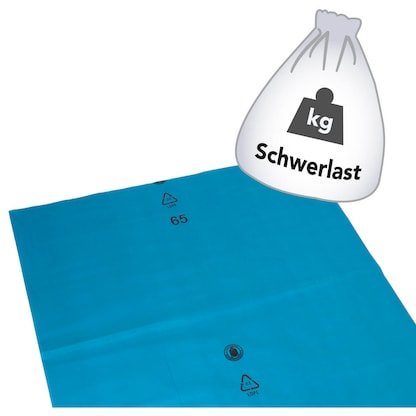 Artikelbild für DEISS Schwerlastsäcke STANDARD® Typ 100 240,0 l blau, 100 St., Artikelnummer 277659