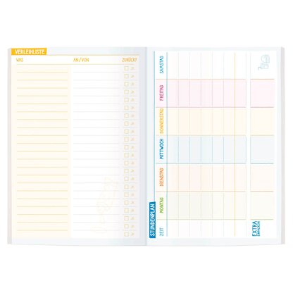 Artikelbild 6 für Häfft® Verlag Hausaufgabenheft Farbenfroh Delfine liniert DIN A5 ohne Rand, 96 Blatt, 1 St., Artikelnummer 370649