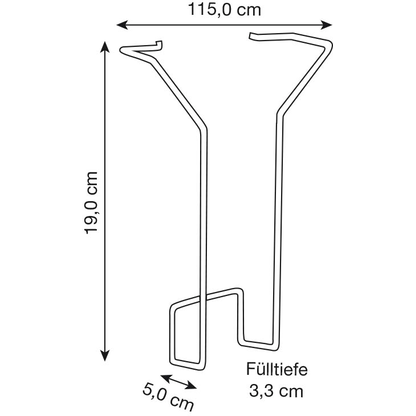 Artikelbild 3 für Kerkmann Prospektkorb für Plakatständer DIN lang, Artikelnummer 459560