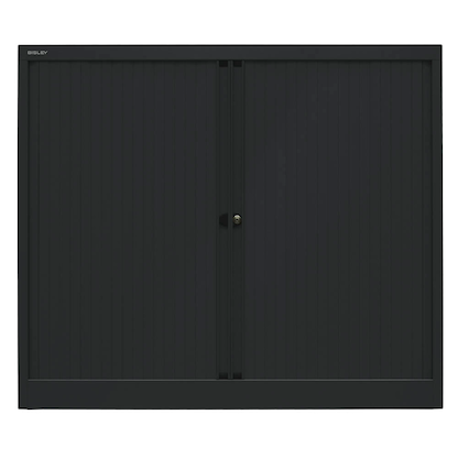 Artikelbild 4 für BISLEY Rollladenschrank schwarz 2 Fachböden 120,0 x 43,0 x 103,0 cm, Artikelnummer 924217