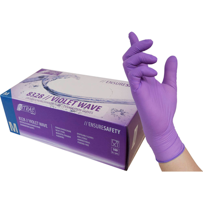 Artikelbild für NITRAS MEDICAL unisex Einmalhandschuhe VIOLET WAVE lila Größe M, 100 St., Artikelnummer 684932