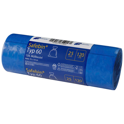 Artikelbild für Meditrade® Müllbeutel Safebin®Typ 60 120,0 l blau 37,0 µm, 25 St., Artikelnummer 804728