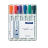 Artikelbild 1 für STAEDTLER Lumocolor Whiteboard-Marker farbsortiert 2,0 - 5,0 mm, 6 St., Artikelnummer 347409
