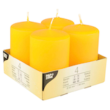 Artikelbild 1 für STARPAK Kerzen gelb, 4 St., Artikelnummer 514063