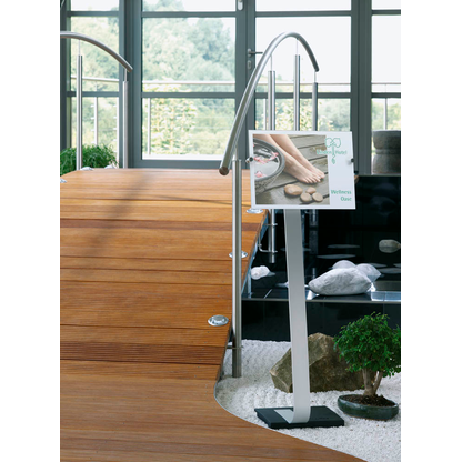 Artikelbild 4 für DURABLE Infoständer CRYSTAL SIGN silber DIN A3 29,7 - 43,8 x 21,5 x 113,0 - 125,0 cm, 1 St., Artikelnummer 265217