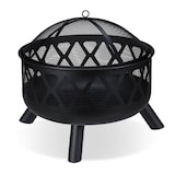 Artikelbild 1 für relaxdays Feuerkorb schwarz 62,0 cm, Artikelnummer 449241