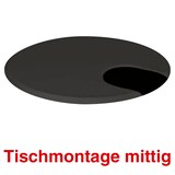 Artikelbild 1 für Kerkmann Move 1 Kabeldurchführung 6,0 cm schwarz, Artikelnummer 487601