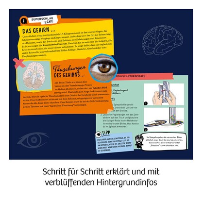 Artikelbild 2 für KOSMOS Experimentierkasten Fun Science Brain Tricks mehrfarbig, Artikelnummer 820771
