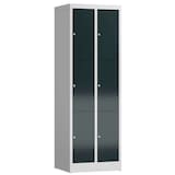 Artikelbild 1 für ClassiX Schließfachschrank anthrazit, lichtgrau X-520328, 6 Schließfächer 59,0 x 50,0 x 180,0 cm, Artikelnummer 188569