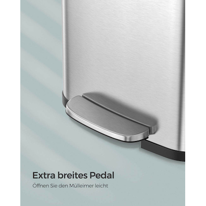 Artikelbild 4 für SONGMICS Mülleimer 68,0 l edelstahl, 1 St., Artikelnummer 291079