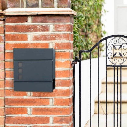 Artikelbild 6 für SONGMICS Briefkasten GMB052G01 anthrazit, Artikelnummer 439249