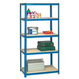 Artikelbild 1 für SZ Metall Schwerlastregal 24182-I(LV) blau 90,0 x 45,0 x 180,0 cm, Artikelnummer 830612