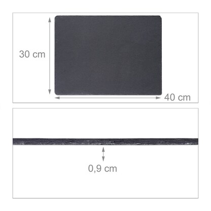 Artikelbild 5 für relaxdays Schieferplatten anthrazit 40,0 x 30,0 cm, 6 St., Artikelnummer 361541