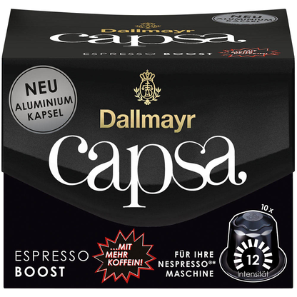 Artikelbild 2 für Dallmayr Capsa Espresso Boost Kaffeekapseln, Robustabohnen 10 Stück, Artikelnummer 470697